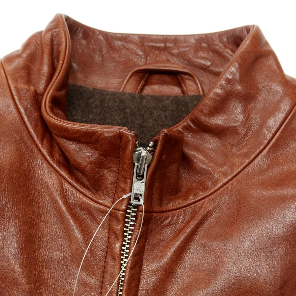 【中古】コーチ COACH レザー ライダースジャケット ブラウン【 M 】【 状態ランクC 】【 メンズ 】