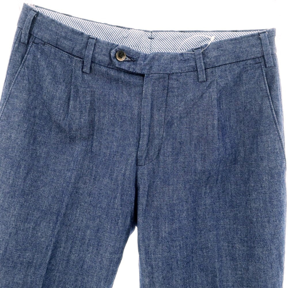【中古】ジェルマーノ GERMANO コットン カジュアルスラックスパンツ ネイビーブルー【 44 】【 状態ランクB 】【 メンズ 】