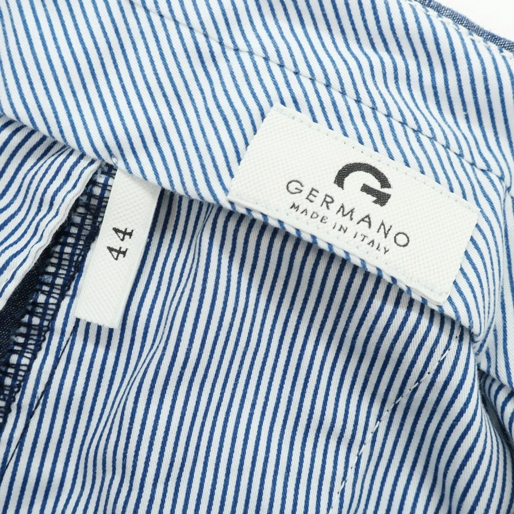 【中古】ジェルマーノ GERMANO コットン カジュアルスラックスパンツ ネイビーブルー【 44 】【 状態ランクB 】【 メンズ 】