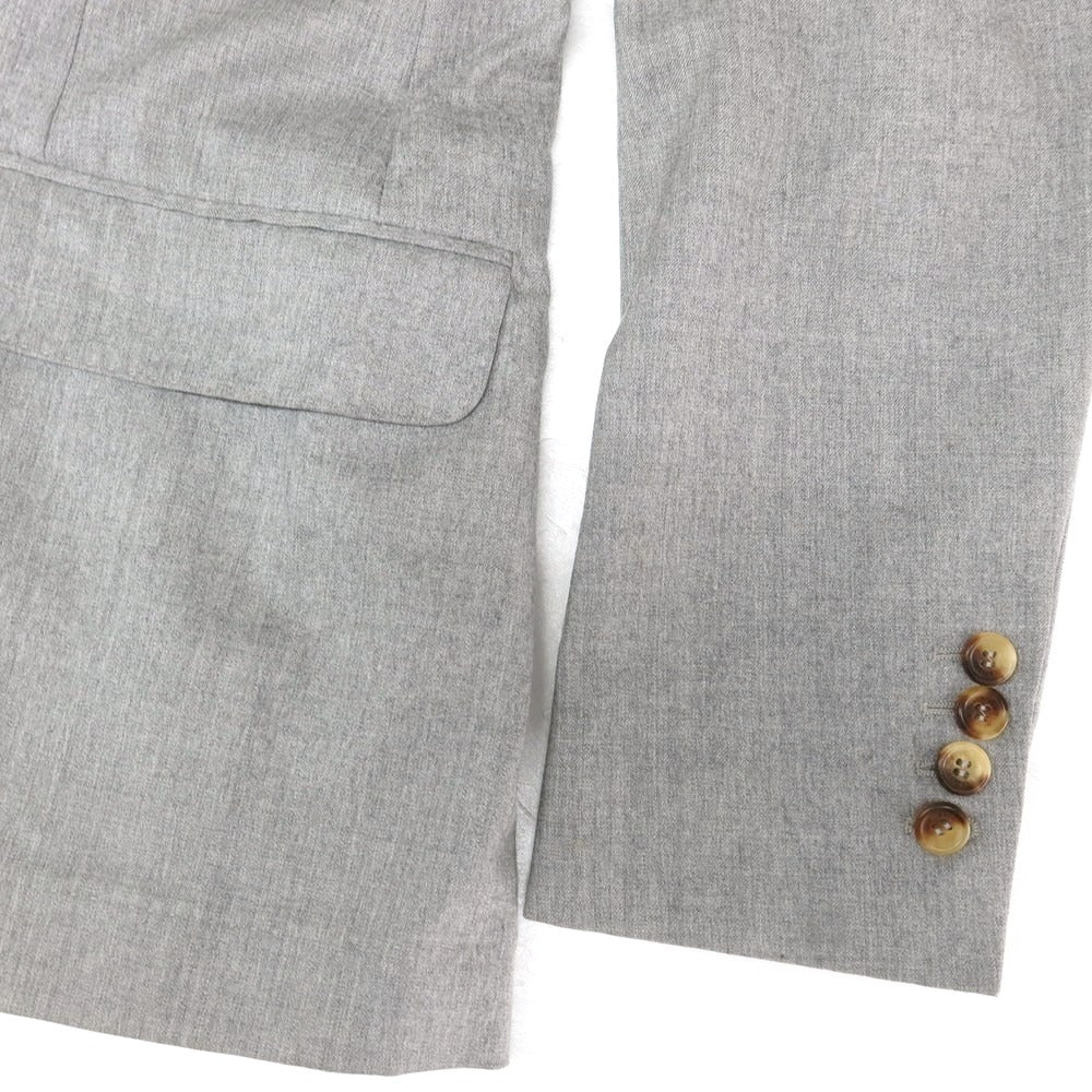 【中古】ブルネロクチネリ Brunello Cucinelli ウール 3つボタンスーツ ライトグレー【 46 】【 状態ランクD 】【 メンズ 】