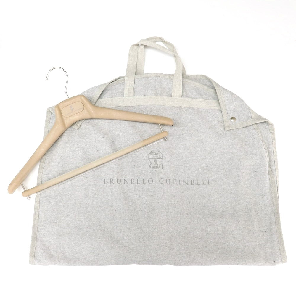 【中古】ブルネロクチネリ Brunello Cucinelli ウール 3つボタンスーツ ライトグレー【 46 】【 状態ランクD 】【 メンズ 】