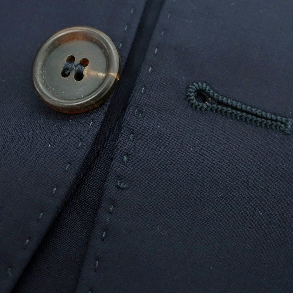 【中古】ブルネロクチネリ Brunello Cucinelli ウールシルク 3つボタンスーツ ダークネイビー【 46 】【 状態ランクC 】【 メンズ 】