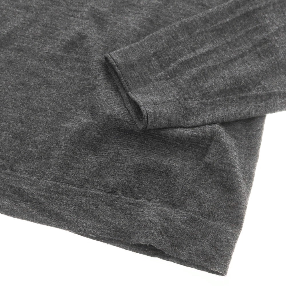 【中古】ブルネロクチネリ Brunello Cucinelli ハイゲージ カシミヤ系 クルーネック プルオーバーニット ダークグレー【 46 】【 状態ランクC 】【 メンズ 】