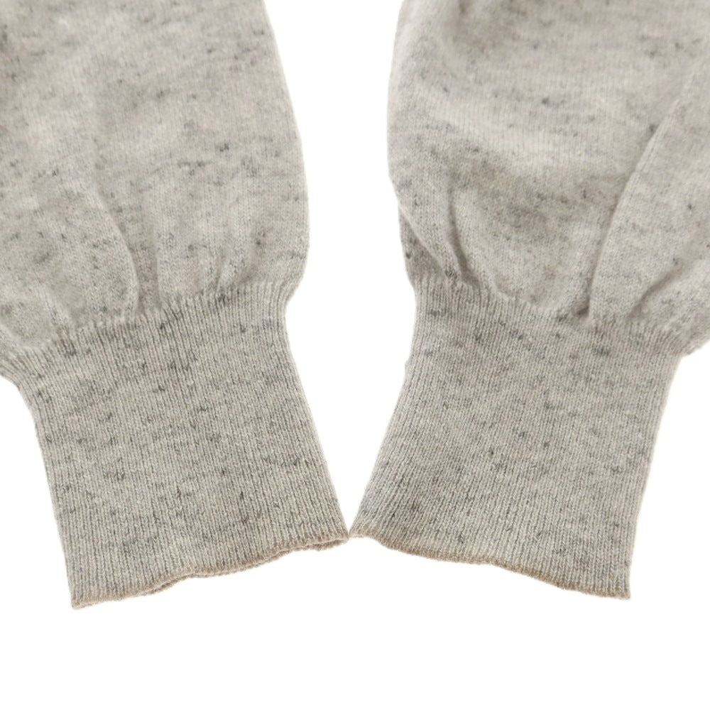 【中古】ブルネロクチネリ Brunello Cucinelli カシミヤ クルーネック プルオーバーニット ライトグレー【 46 】【 状態ランクD 】【 メンズ 】