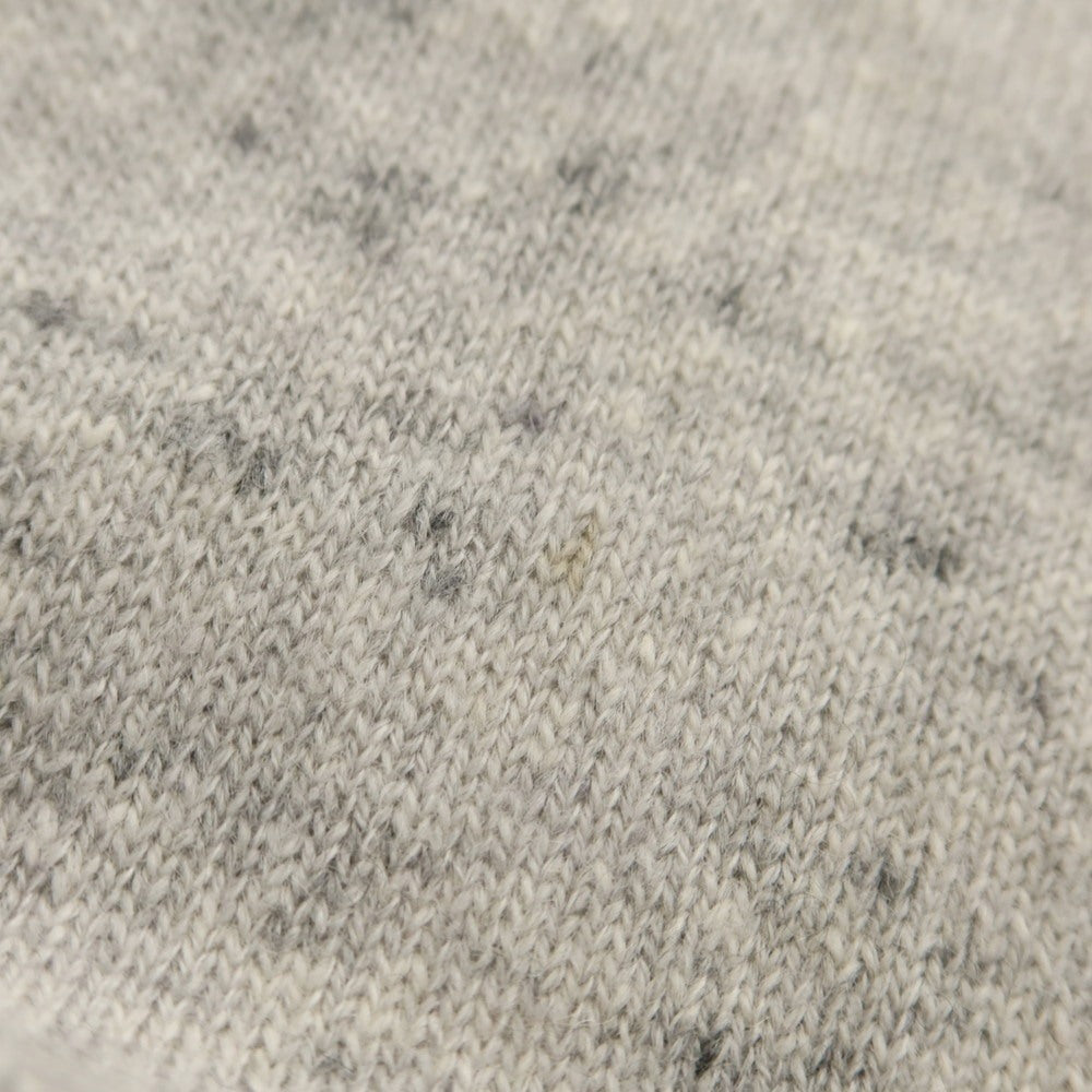 【中古】ブルネロクチネリ Brunello Cucinelli カシミヤ クルーネック プルオーバーニット ライトグレー【 46 】【 状態ランクD 】【 メンズ 】
