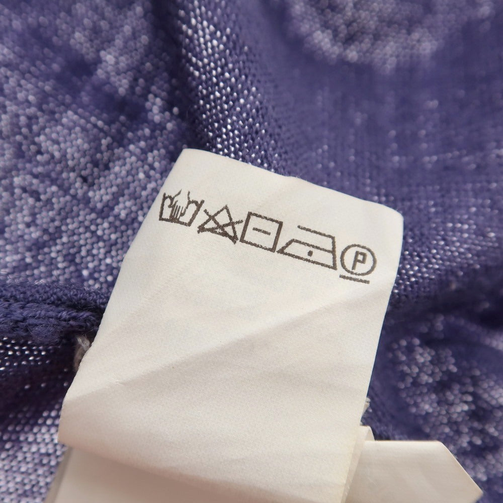 【中古】ブルネロクチネリ Brunello Cucinelli ハイゲージ ウールカシミヤ クルーネック プルオーバーニット ブルーパープル【 46 】【 状態ランクB 】【 メンズ 】
