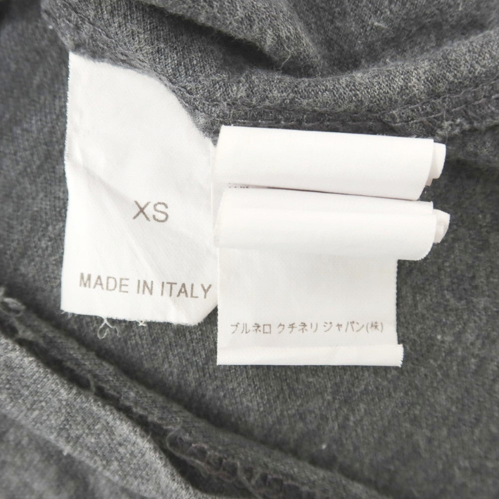 【中古】ブルネロクチネリ Brunello Cucinelli コットン 半袖ポロシャツ グレー【 XS 】【 状態ランクC 】【 メンズ 】
