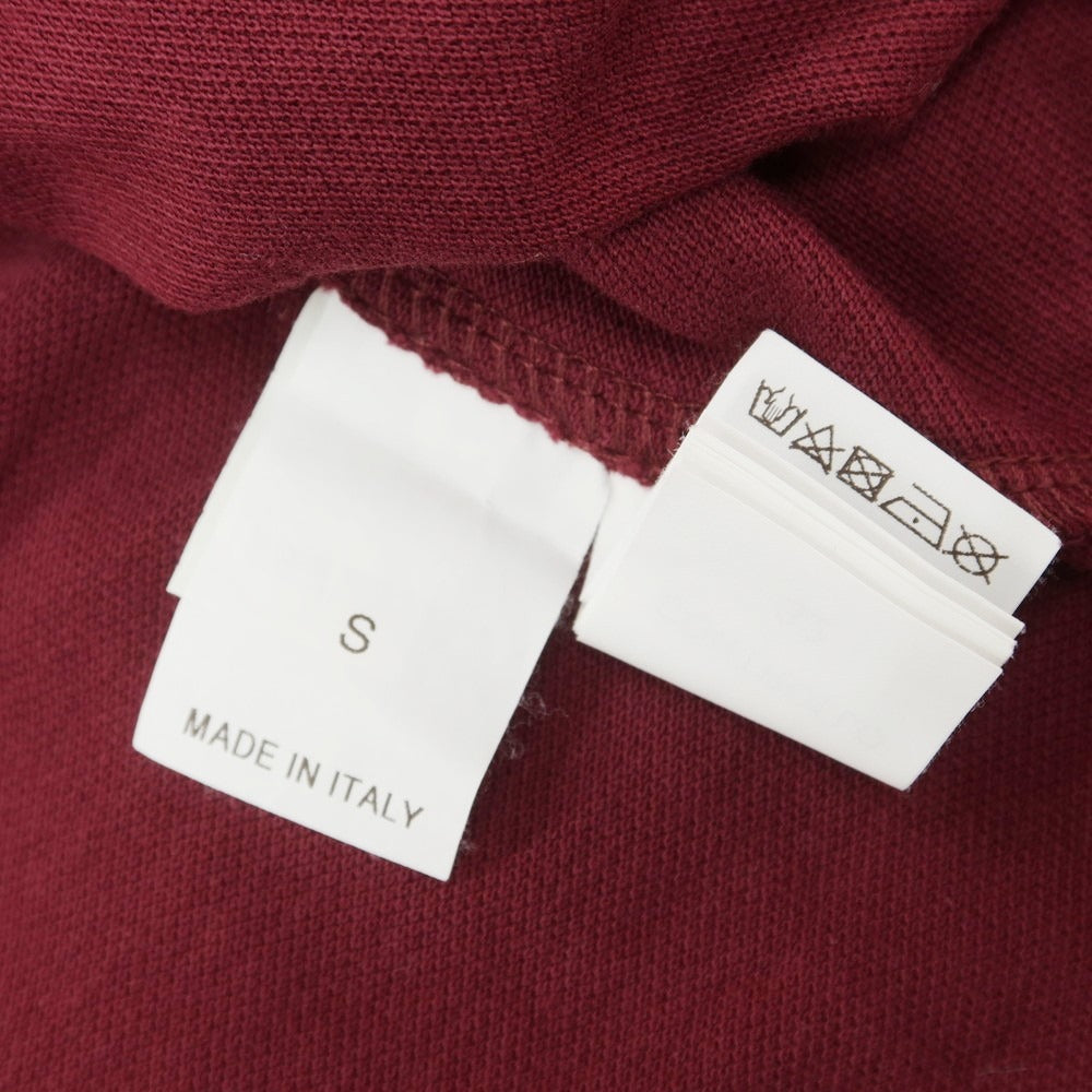 【中古】ブルネロクチネリ Brunello Cucinelli コットン 半袖ポロシャツ ボルドー【 S 】【 状態ランクC 】【 メンズ 】