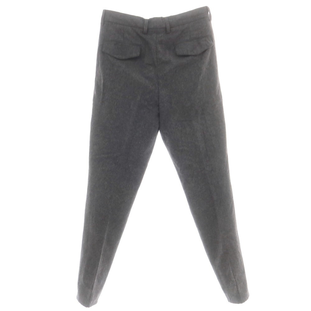 【中古】ブルネロクチネリ Brunello Cucinelli ウール イージースラックスパンツ チャコールグレー【 46 】【 状態ランクD 】【 メンズ 】