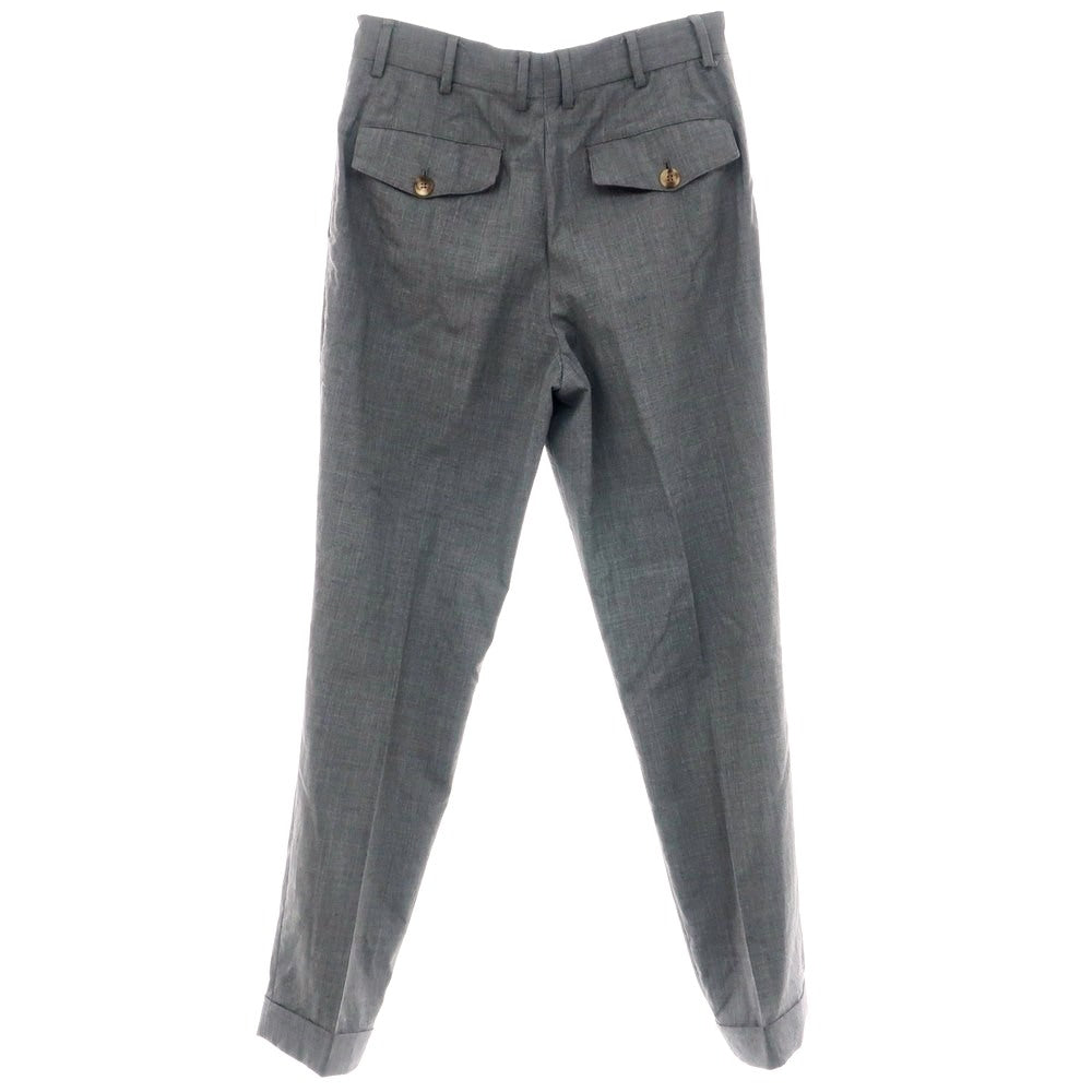 【中古】ブルネロクチネリ Brunello Cucinelli ウール ドレススラックスパンツ グレー【 44 】【 状態ランクC 】【 メンズ 】