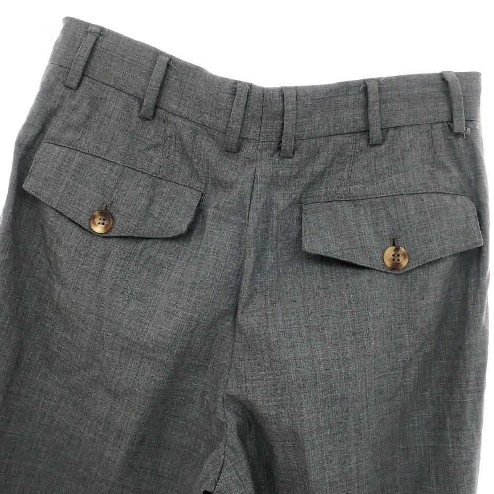 【中古】ブルネロクチネリ Brunello Cucinelli ウール ドレススラックスパンツ グレー【 44 】【 状態ランクC 】【 メンズ 】