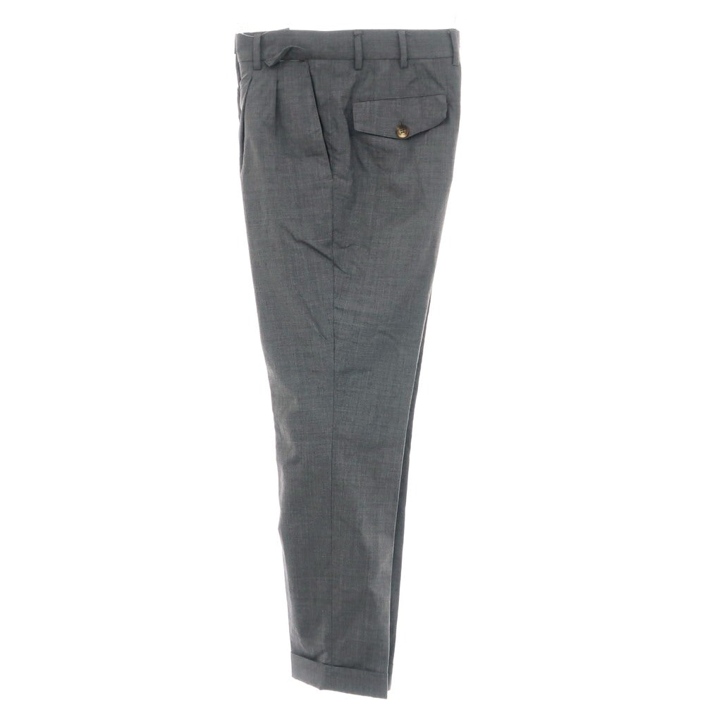 【中古】ブルネロクチネリ Brunello Cucinelli ウール ドレススラックスパンツ グレー【 44 】【 状態ランクC 】【 メンズ 】