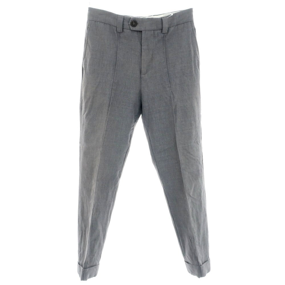 【中古】ブルネロクチネリ Brunello Cucinelli ウールコットン カジュアルスラックスパンツ グレー【 44 】【 状態ランクC 】【 メンズ 】