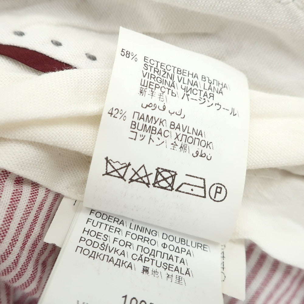 【中古】ブルネロクチネリ Brunello Cucinelli ウールコットン カジュアルスラックスパンツ グレー【 44 】【 状態ランクC 】【 メンズ 】