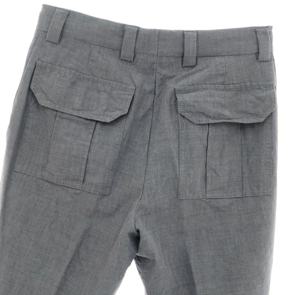 【中古】ブルネロクチネリ Brunello Cucinelli ウールコットン カジュアルスラックスパンツ グレー【 44 】【 状態ランクC 】【 メンズ 】
