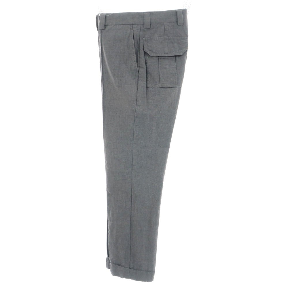 【中古】ブルネロクチネリ Brunello Cucinelli ウールコットン カジュアルスラックスパンツ グレー【 44 】【 状態ランクC 】【 メンズ 】