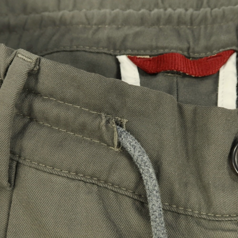 【中古】ブルネロクチネリ Brunello Cucinelli ウールコットン イージーパンツ スモーキーオリーブ系【 44 】【 状態ランクD 】【 メンズ 】