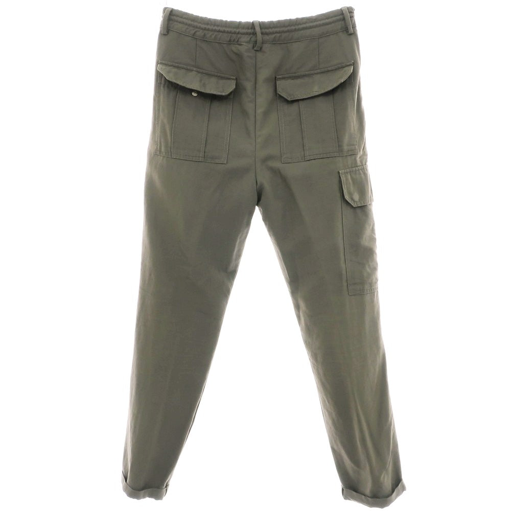 【中古】ブルネロクチネリ Brunello Cucinelli ウールコットン イージーパンツ スモーキーオリーブ系【 44 】【 状態ランクD 】【 メンズ 】
