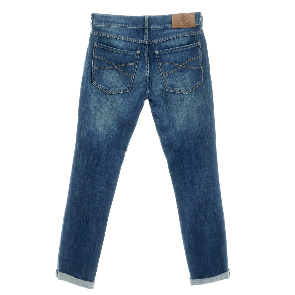 【中古】ブルネロクチネリ Brunello Cucinelli コットン ジーンズ デニムパンツ ブルー【 44 】【 状態ランクC 】【 メンズ 】