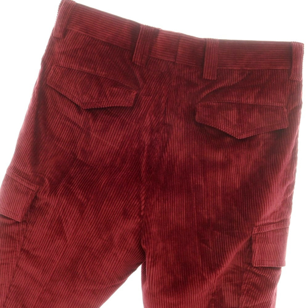 【中古】ブルネロクチネリ Brunello Cucinelli コーデュロイ カーゴパンツ ダークレッド【 44 】【 状態ランクB 】【 メンズ 】