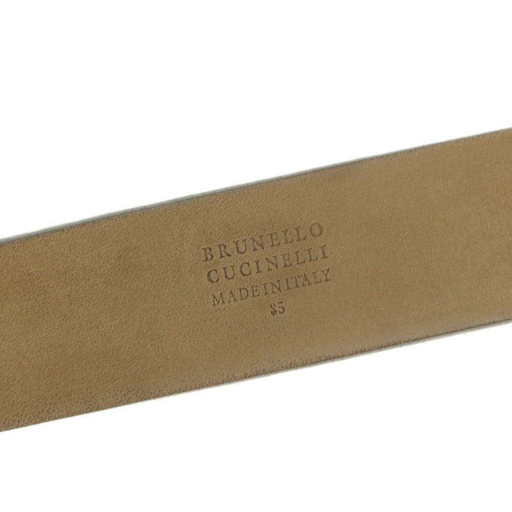 【中古】ブルネロクチネリ Brunello Cucinelli スエードレザー ベルト ライトブラウン【 85 】【 状態ランクC 】【 メンズ 】