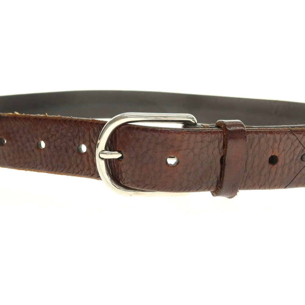【中古】ブルネロクチネリ Brunello Cucinelli レザー ベルト ダークブラウン【 90 】【 状態ランクC 】【 メンズ 】
