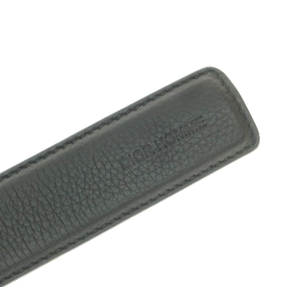 【中古】ディオールオム Dior Homme リバーシブル レザー ベルト ダークネイビーxブラック【 状態ランクC 】【 メンズ 】
