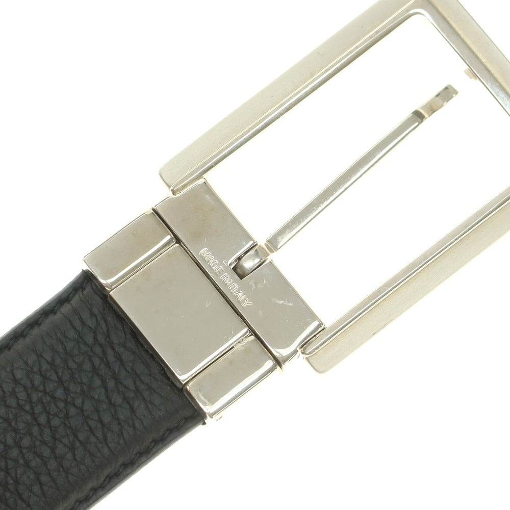 【中古】ディオールオム Dior Homme リバーシブル レザー ベルト ダークネイビーxブラック【 状態ランクC 】【 メンズ 】
