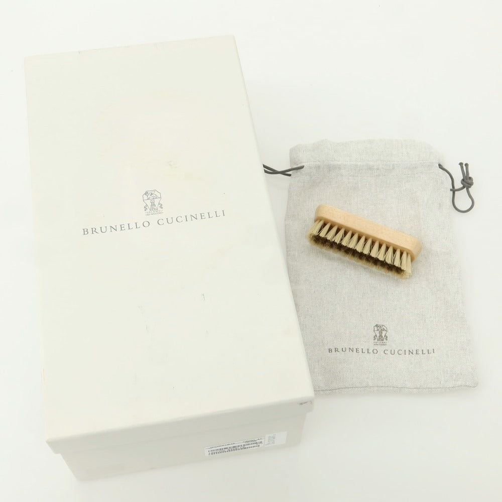 【中古】ブルネロクチネリ Brunello Cucinelli スエード ロングウイングチップ ドレスシューズ アイボリーベージュ【 42 1/2 】【 状態ランクB 】【 メンズ 】