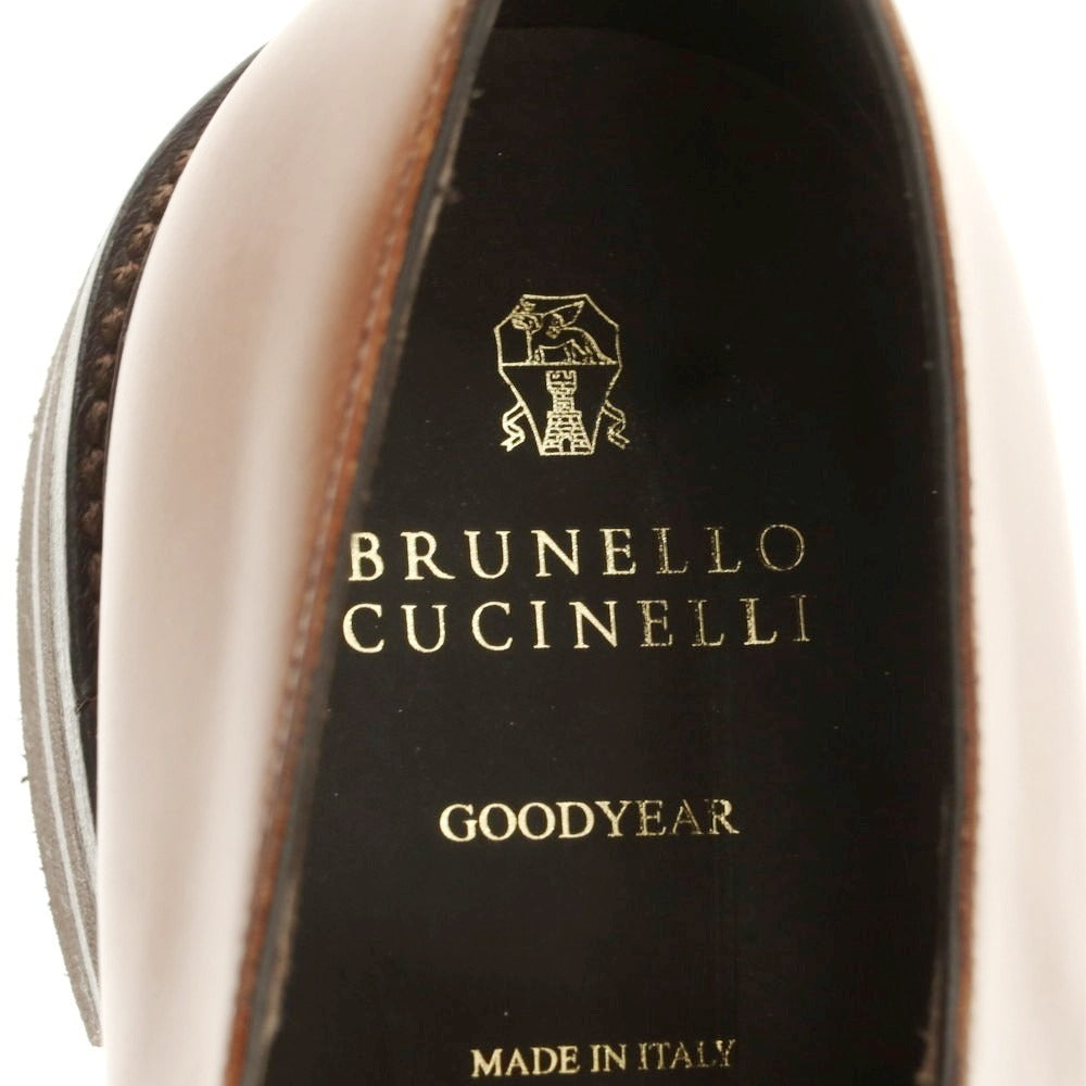 【中古】ブルネロクチネリ Brunello Cucinelli ダブルモンク ドレスシューズ ブラウン【 42 】【 状態ランクA 】【 メンズ 】