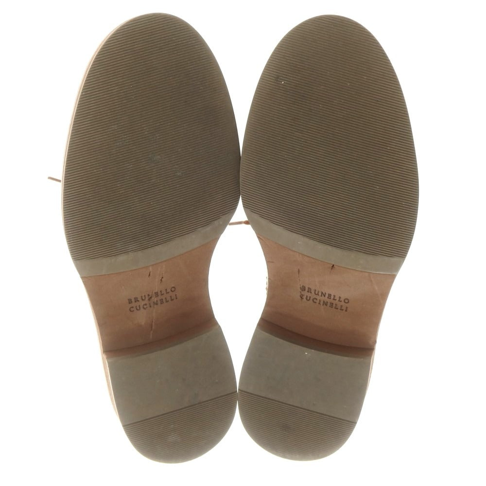 【中古】ブルネロクチネリ Brunello Cucinelli ウイングチップ ドレスシューズ ベージュ【 42 】【 状態ランクB 】【 メンズ 】