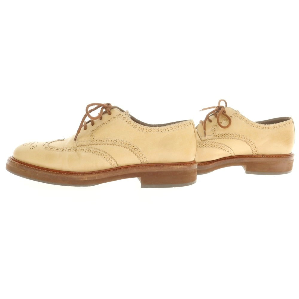 【中古】ブルネロクチネリ Brunello Cucinelli ウイングチップ ドレスシューズ ベージュ【 42 】【 状態ランクB 】【 メンズ 】