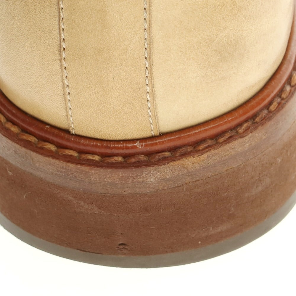【中古】ブルネロクチネリ Brunello Cucinelli ウイングチップ ドレスシューズ ベージュ【 42 】【 状態ランクB 】【 メンズ 】