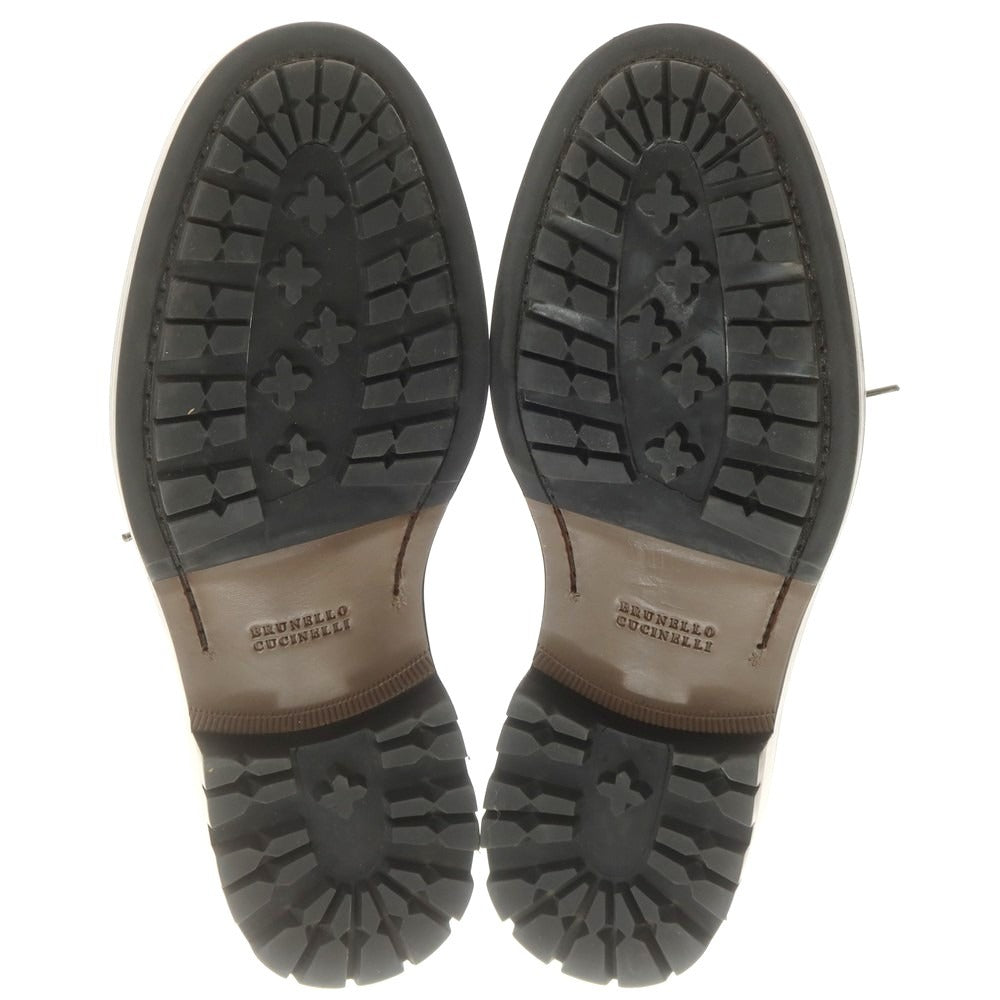 【中古】ブルネロクチネリ Brunello Cucinelli ウイングチップ ドレスシューズ ブラウン【 42 1/2 】【 状態ランクA 】【 メンズ 】