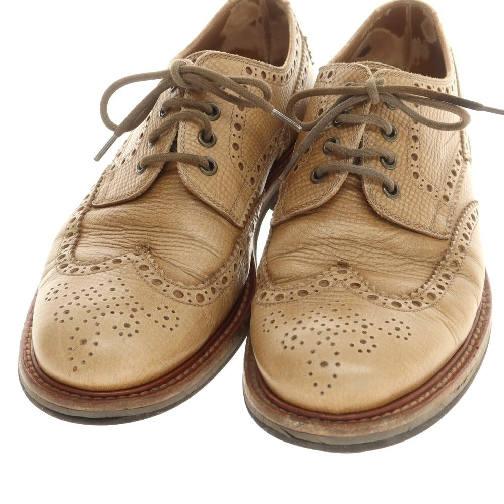 【中古】ブルネロクチネリ Brunello Cucinelli ウイングチップ ドレスシューズ ライトブラウン【 42 】【 状態ランクC 】【 メンズ 】