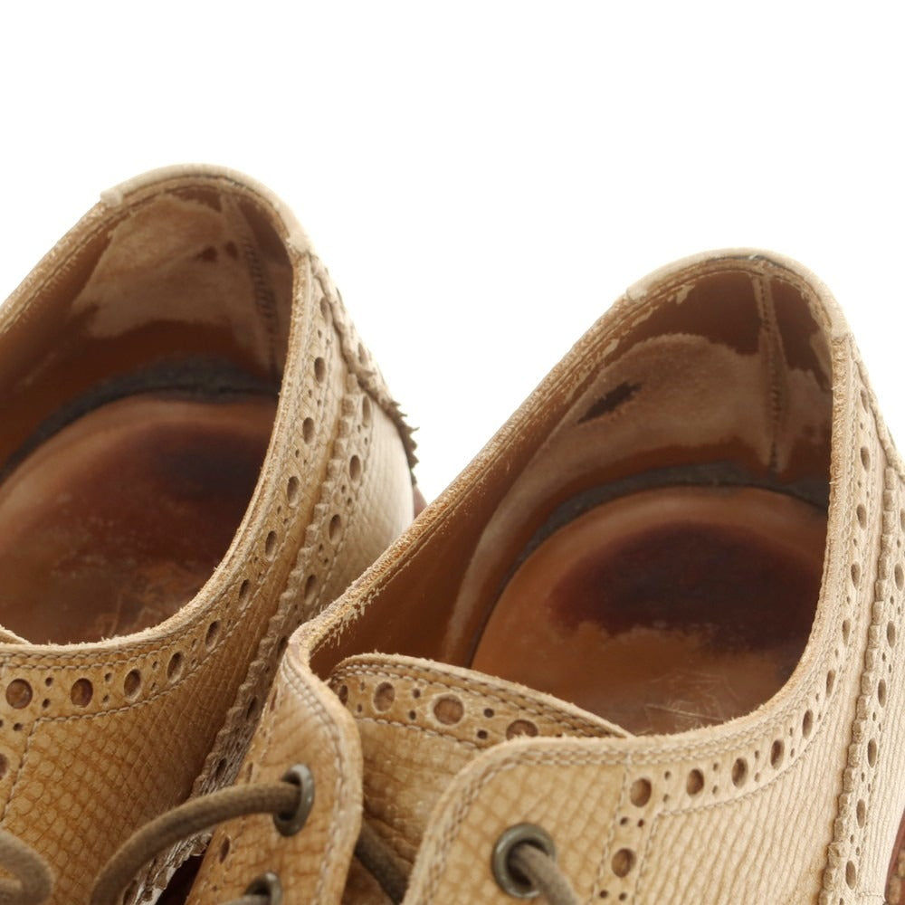 【中古】ブルネロクチネリ Brunello Cucinelli ウイングチップ ドレスシューズ ライトブラウン【 42 】【 状態ランクC 】【 メンズ 】