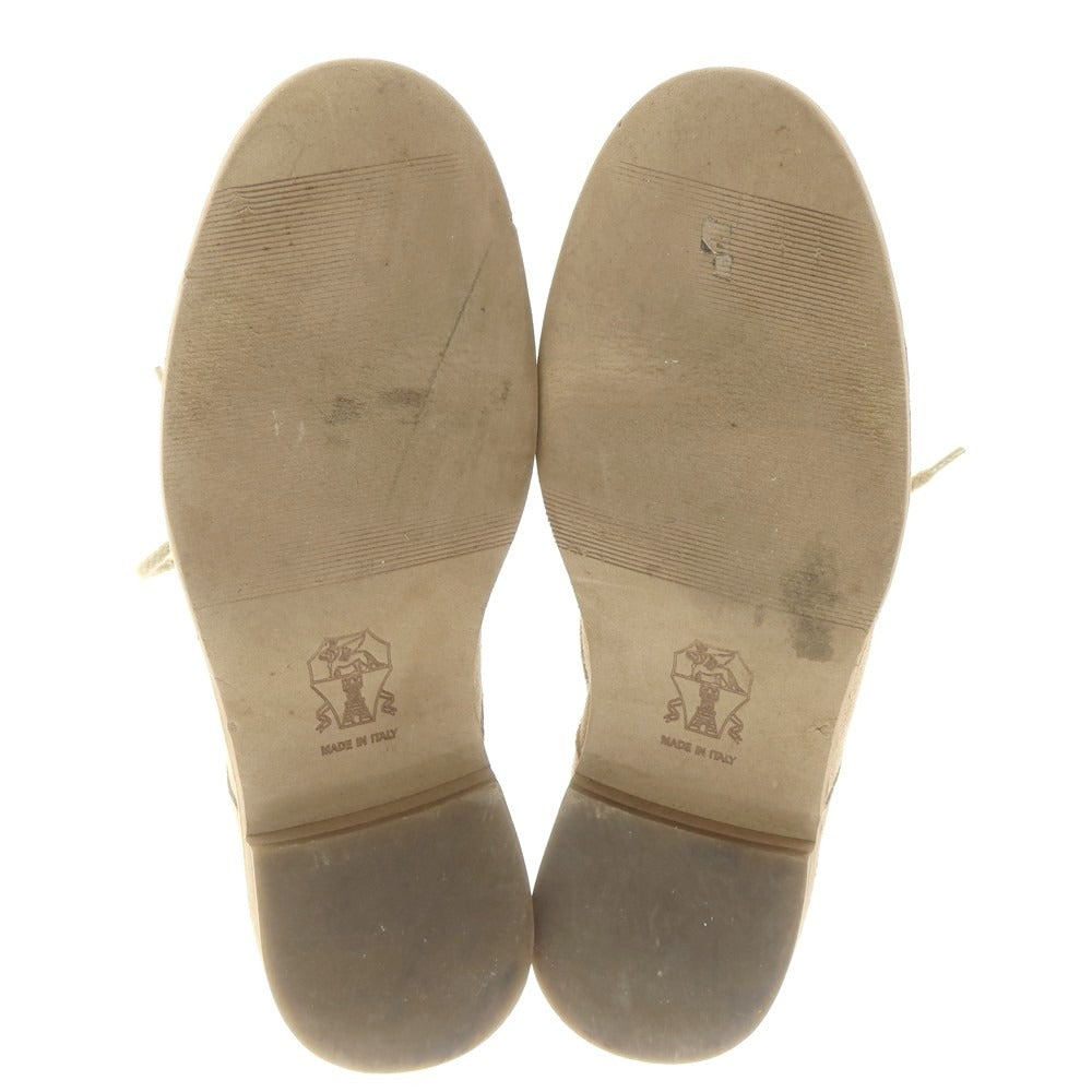 【中古】ブルネロクチネリ Brunello Cucinelli スエード ストレートチップ ドレスシューズ ベージュ【 42 1/2 】【 状態ランクB 】【 メンズ 】