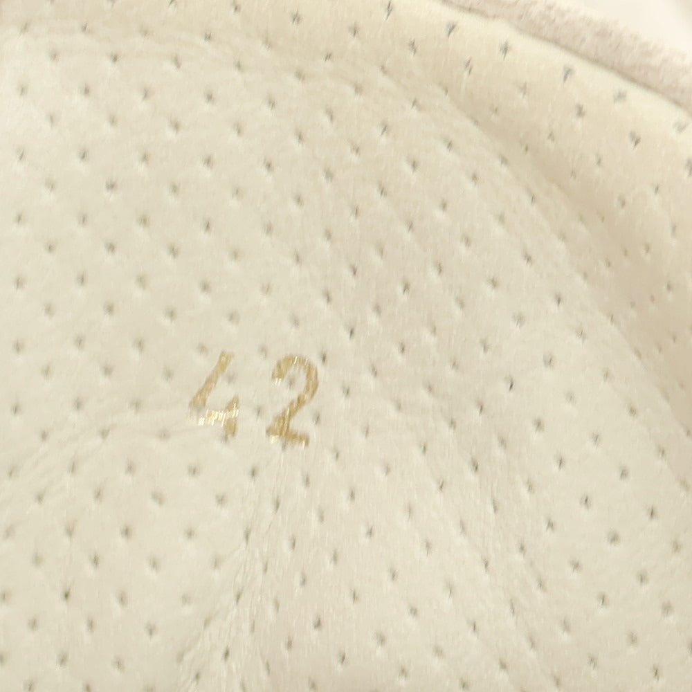 【中古】ブルネロクチネリ Brunello Cucinelli パンチングレザー スニーカー ライトベージュ【 42 】【 状態ランクC 】【 メンズ 】