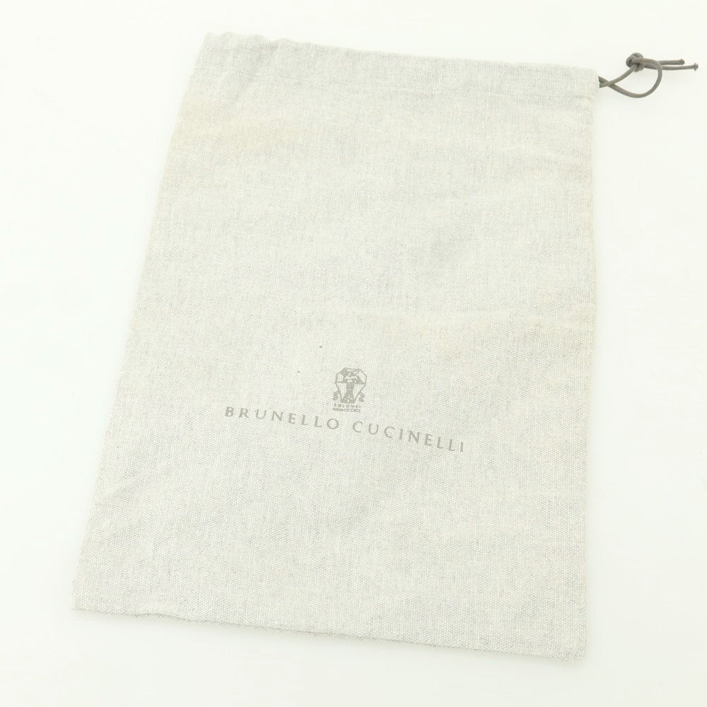 【中古】ブルネロクチネリ Brunello Cucinelli レザー スニーカー ブラウン【 42 】【 状態ランクD 】【 メンズ 】