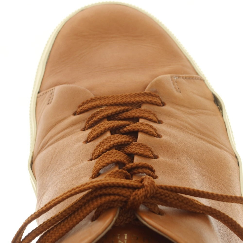 【中古】ブルネロクチネリ Brunello Cucinelli レザー スニーカー ブラウン【 42 】【 状態ランクD 】【 メンズ 】