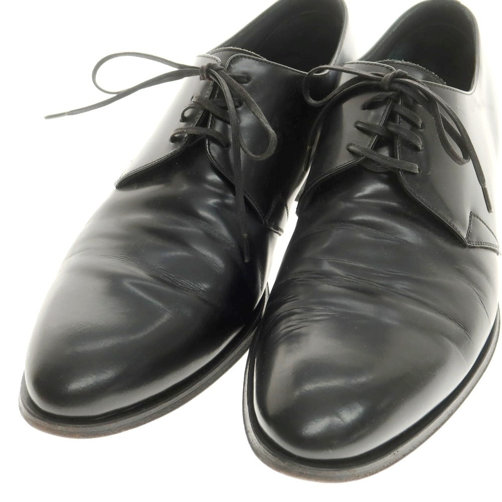 【中古】ディオールオム Dior Homme レザー プレーントゥ ドレスシューズ ブラック【 42 】【 状態ランクB 】【 メンズ 】