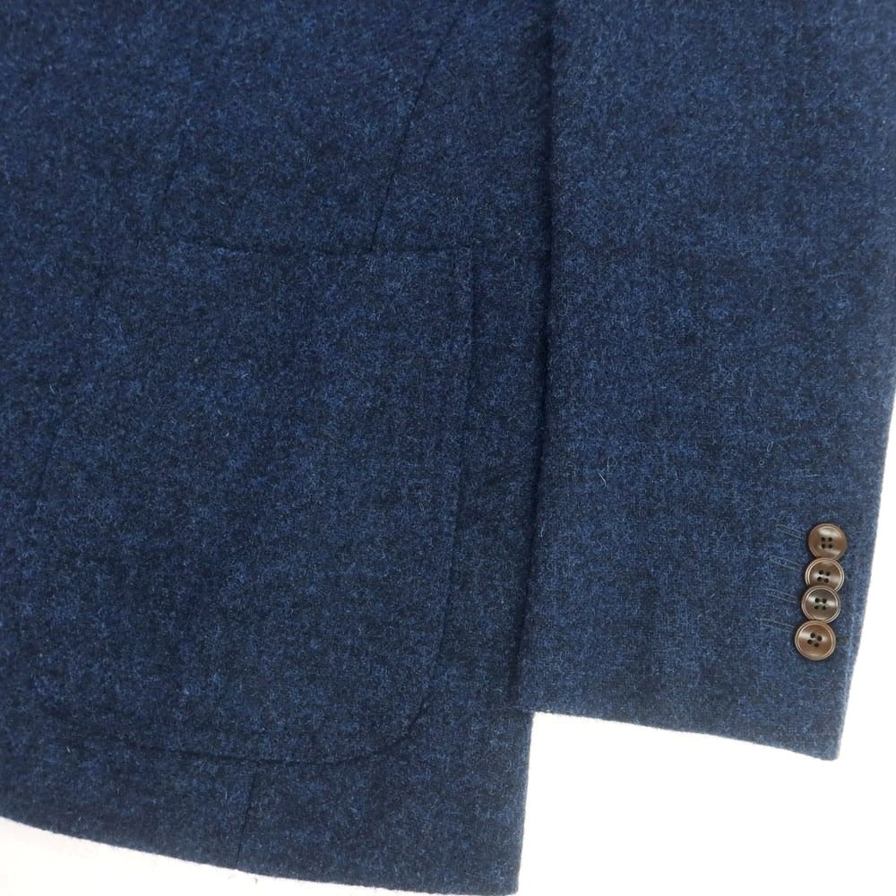 【中古】サルトリア ラファニエロ Sartoria Raffaniello ツイードウール テーラードジャケット ネイビーブルー【 48 】【 状態ランクB 】【 メンズ 】