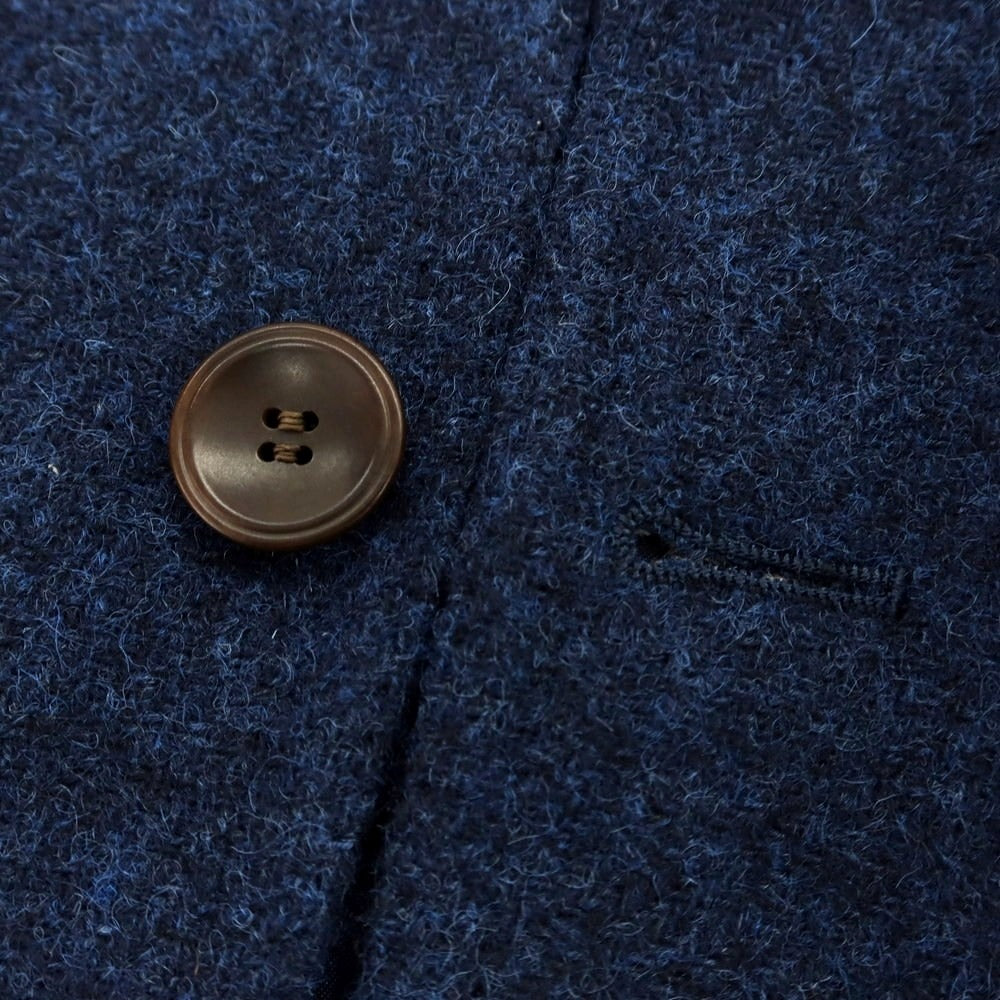 【中古】サルトリア ラファニエロ Sartoria Raffaniello ツイードウール テーラードジャケット ネイビーブルー【 48 】【 状態ランクB 】【 メンズ 】