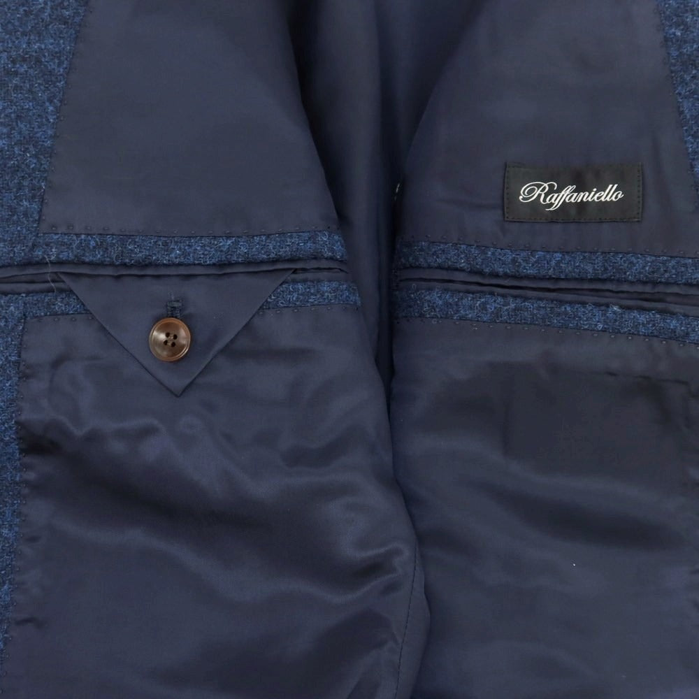 【中古】サルトリア ラファニエロ Sartoria Raffaniello ツイードウール テーラードジャケット ネイビーブルー【 48 】【 状態ランクB 】【 メンズ 】
