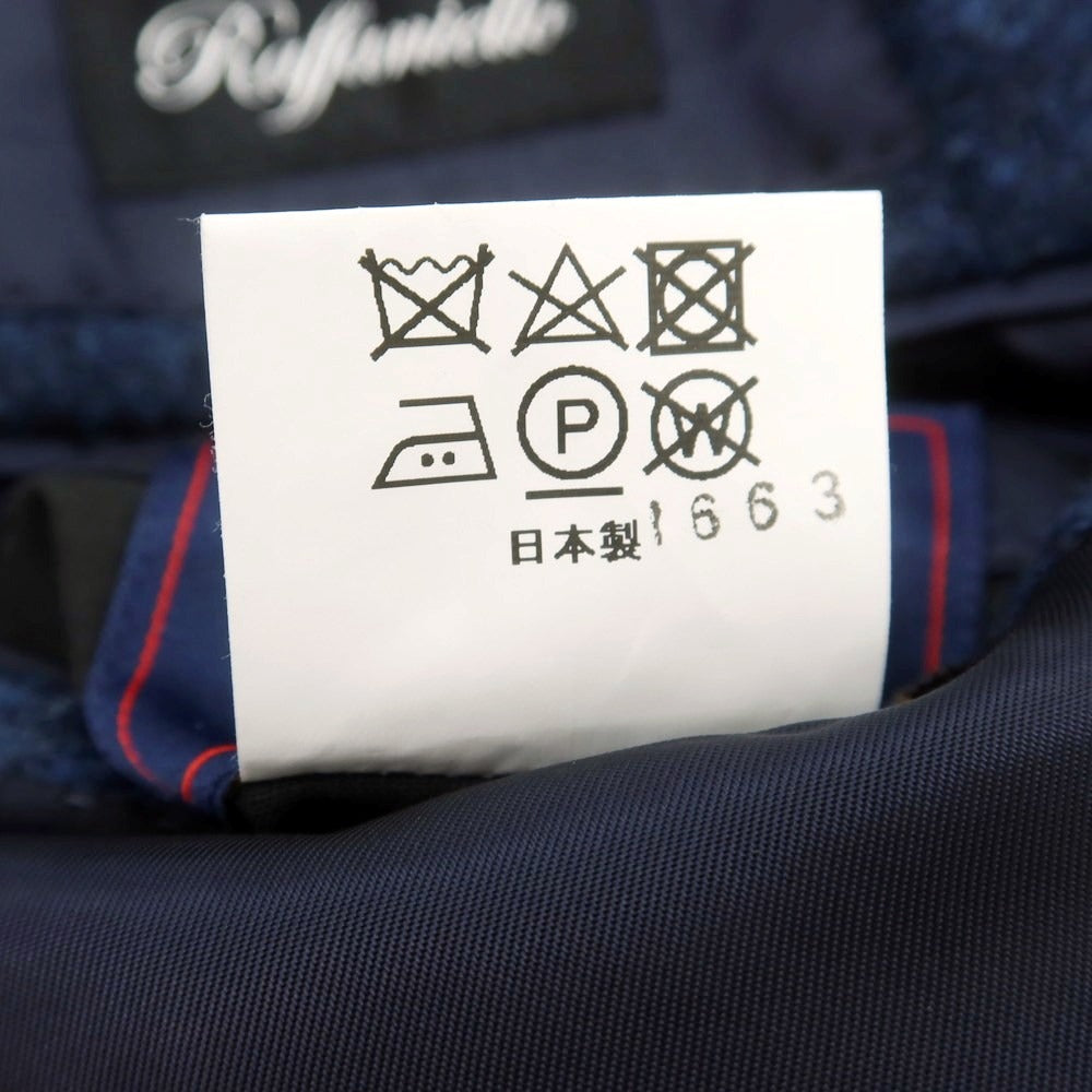 【中古】サルトリア ラファニエロ Sartoria Raffaniello ツイードウール テーラードジャケット ネイビーブルー【 48 】【 状態ランクB 】【 メンズ 】
