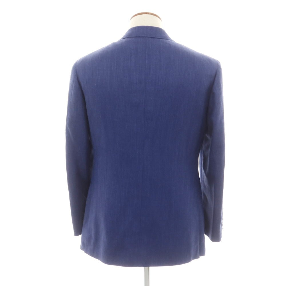 【中古】【未使用】サルトリア ラファニエロ Sartoria Raffaniello ウールシルクリネン テーラードジャケット ブルー系【 48 】【 状態ランクS 】【 メンズ 】