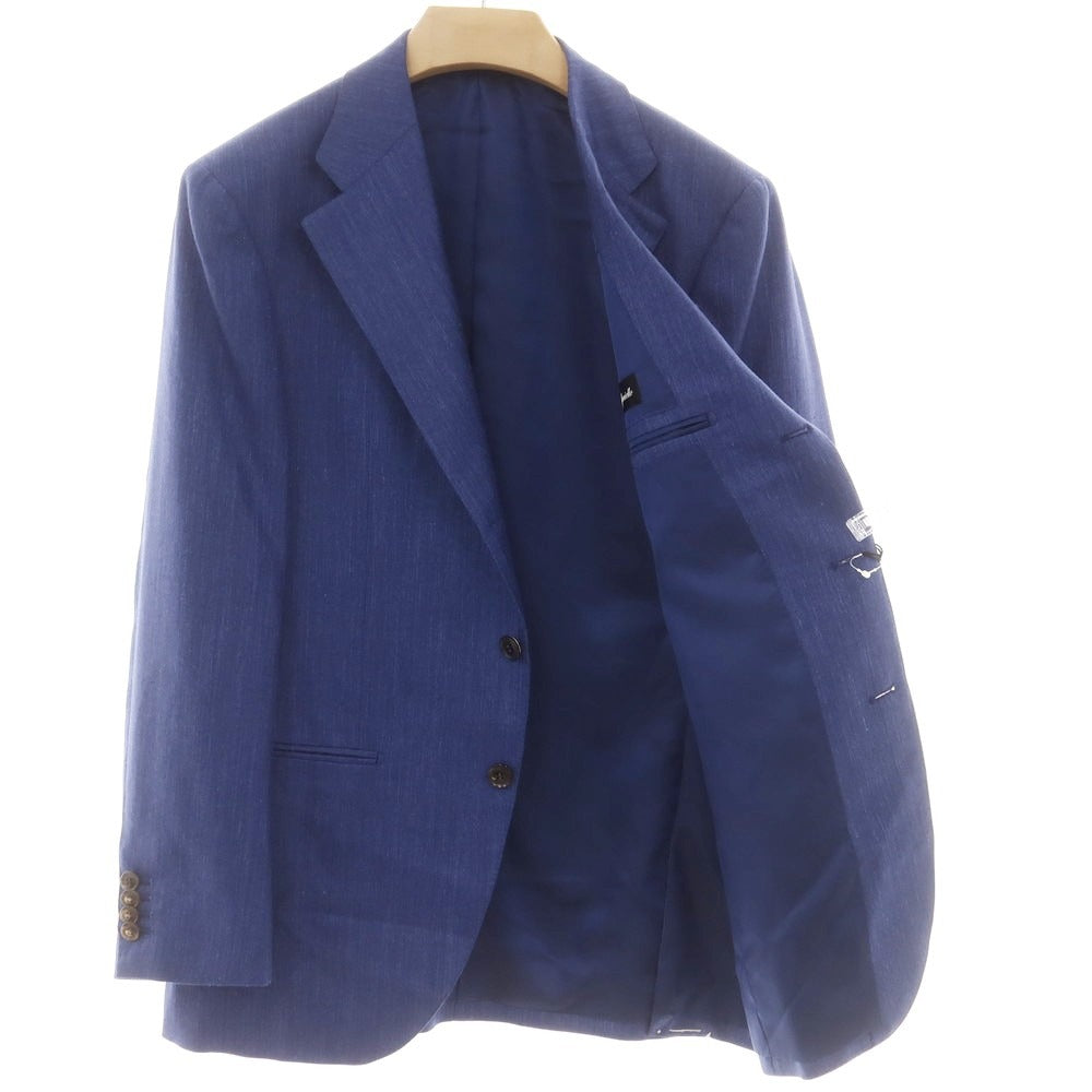 【中古】【未使用】サルトリア ラファニエロ Sartoria Raffaniello ウールシルクリネン テーラードジャケット ブルー系【 48 】【 状態ランクS 】【 メンズ 】