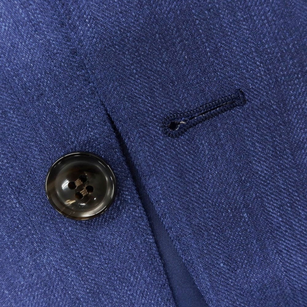【中古】【未使用】サルトリア ラファニエロ Sartoria Raffaniello ウールシルクリネン テーラードジャケット ブルー系【 48 】【 状態ランクS 】【 メンズ 】