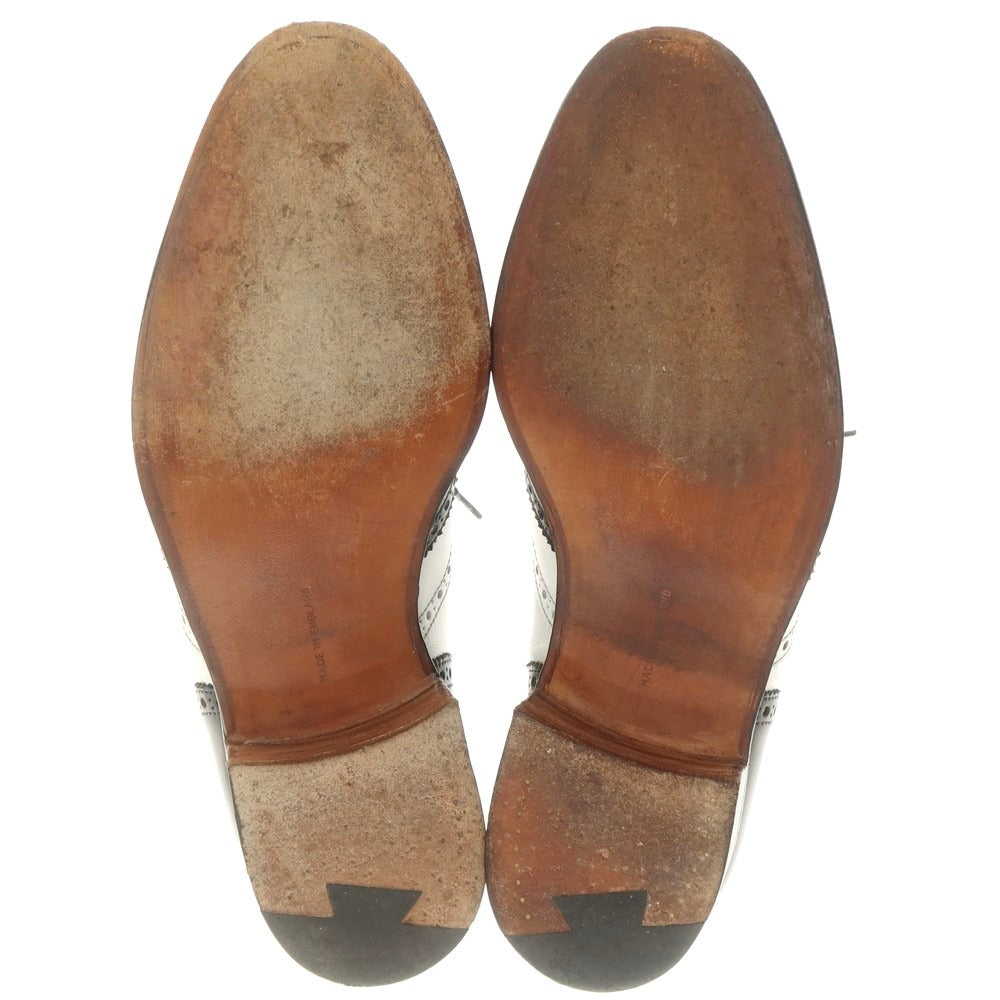 【中古】ロイドフットウェア Lloyd Footwear コンビウイングチップ ドレスシューズ ブラックxホワイト【 6E 】【 状態ランクB 】【 メンズ 】