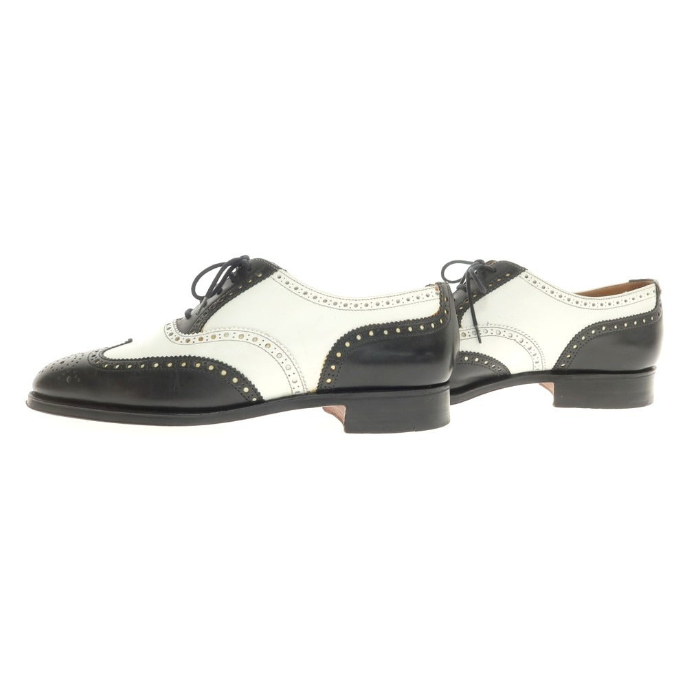 【中古】ロイドフットウェア Lloyd Footwear コンビウイングチップ ドレスシューズ ブラックxホワイト【 6E 】【 状態ランクB 】【 メンズ 】